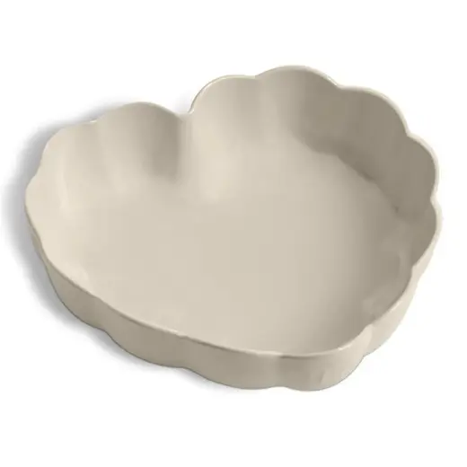 Emile Henry Madeleine Fırın Kabı Kalp 26,5 Cm Ekru/clay