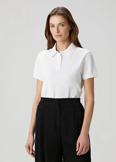 Almira Beyaz Polo T-shirt