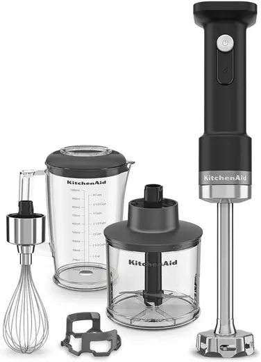 KitchenAid Go 5KHBRV05BM Aksesuarlı El Blenderı Bataryasız Siyah