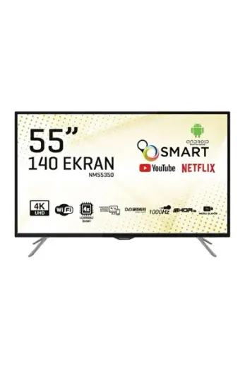 NM55350 55'' 140 Ekran Uydu Alıcılı 4K Ultra HD Smart LED