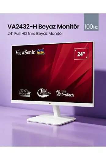 24'' Full HD 100Hz 1ms VA2432-H-W-2 Beyaz Monitör