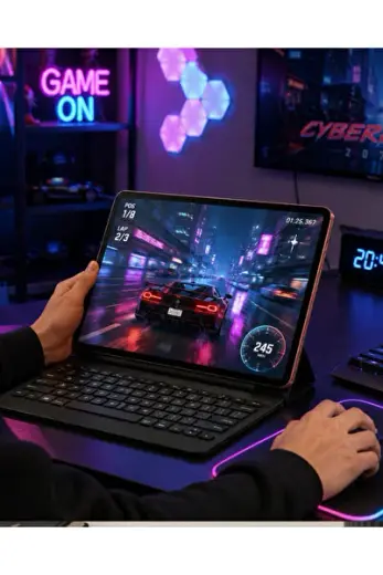 Klyeli Tablet Bilgisayar Seti Dokunmatik Kalem ve Kılıf Destekli