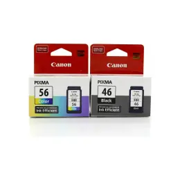 Canon Pg-46 /cl-56 Pixma E404/E414/E464/E484 Siyah ve Renkli Kartuş 3