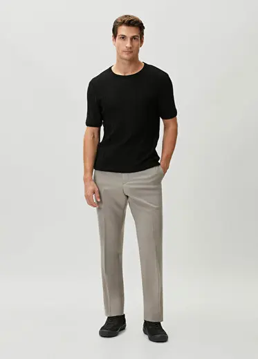 Gri Yün Formal Pantolon