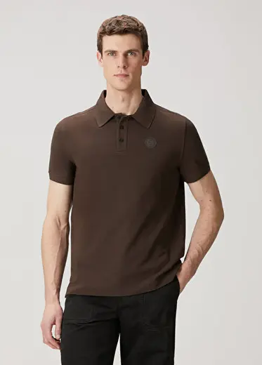Beckley Kahverengi Polo Yaka T-shirt