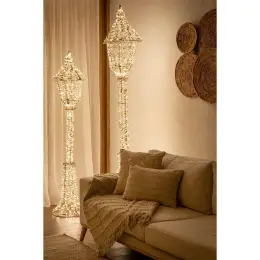 Fivo Led Işıklı Lamba Dekor 230 cm Altın 8