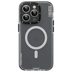Youngkit Jscx004 Jane Sand iPhone 14 Pro Max Siyah Sert Silikon Kılıf