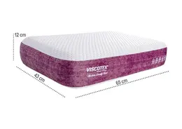Medium Serenity Ergonomik Visco Yastık 65x43x12 CM Boyun Ağrıları İçin Orta Sert Hafızalı Baş Yastığı 2