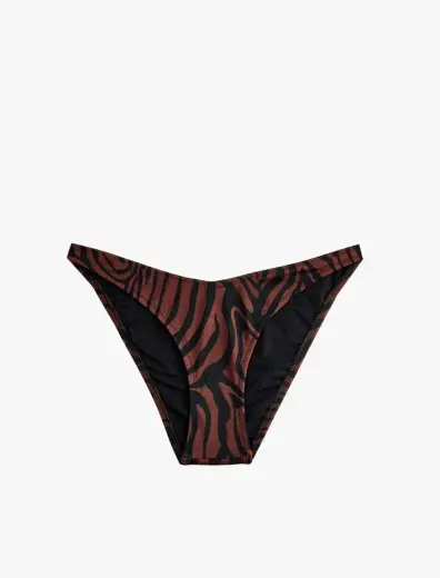 Zebra Desenli Bikini Altı