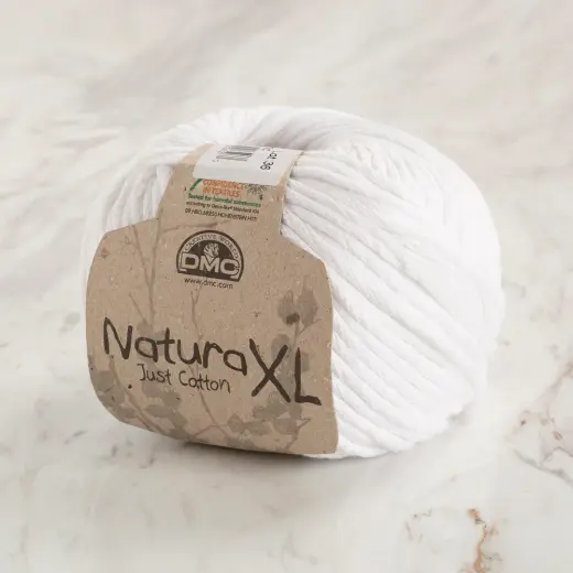 Dmc Natura XL Beyaz El Örgü İpi - 1