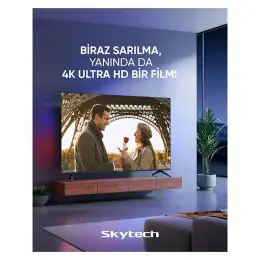 Skytech Q65ST3405 4K Ultra HD 65" 165 Ekran Uydu Alıcılı Smart QLED TV 4