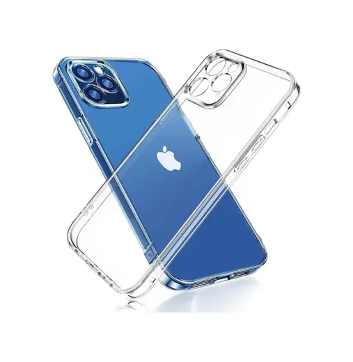 Apple Uyumlu iPhone 15 Pro Kılıf Şeffaf Kamera Korumalı Soket 3d