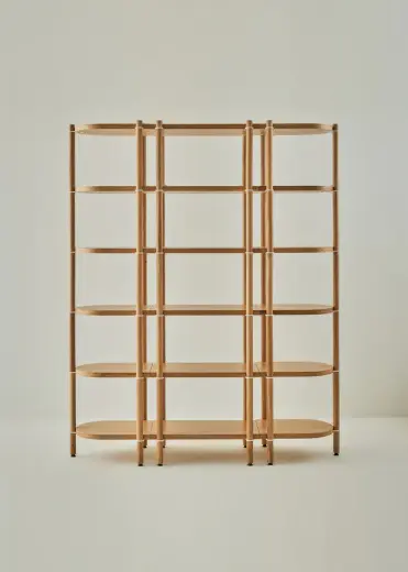 Cosmos Modüler 3 Parça 6 Katlı Kitaplık Meşe-Beyaz (58x41x176 cm)