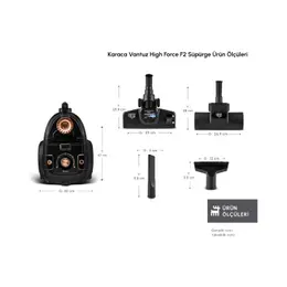 Karaca Vantuz Hıgh Force F2 Matte Black-Copper 3