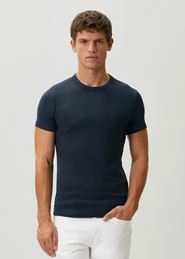 Lacivert Basic T-shirt