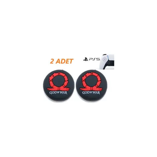 Feza Ps5 Dualsense 2 Adet God Of War Kabartma Desenli Analog Başlığı