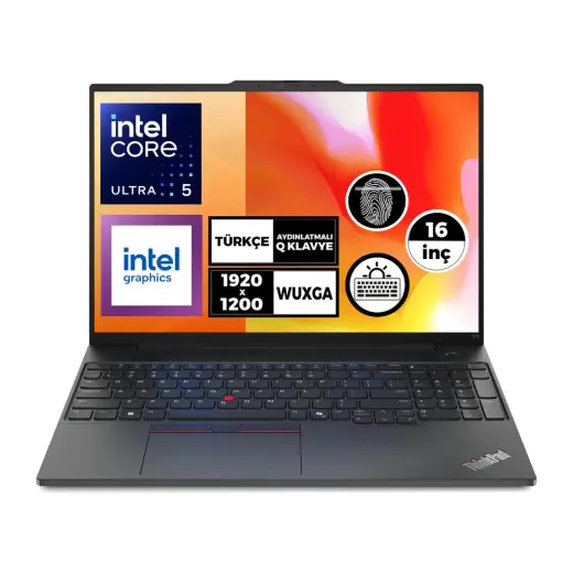 Lenovo Thinkpad E16 Gen 2 Ultra 5 125U 16 GB 512 GB SSD 16" Wuxga W11P Notebook 21MA008YTX 013