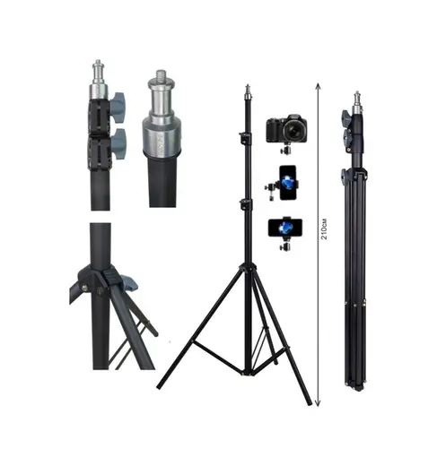 Güçlendirilmiş Profesyonel Alüminyum Döküm Tripod Ağırlık Dayanıklı Ringlight 21-18 Inç Standı