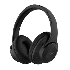 Bix Soundcraft BH2 Katlanabilir Hoparlör Özellikli EQ Mod Kablosuz 5.3 Kulak Üstü Bluetooth Kulaklık Siyah
