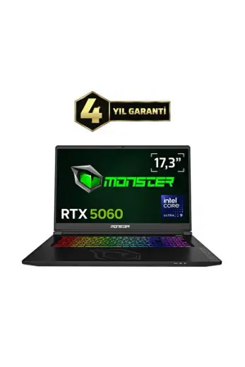 Tulpar T7 V26.4 Intel Core Ultra 9 185H 16 GB RAM 500 GB SSD 8 GB RTX 5060 FreeDOS 17,3" FHD 144 Hz