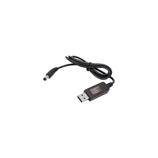 kzy mobilyal Siyah Powermaster 5V-12V USB To DC 5.5x2.5mm Kablo 12V 1A Yüksek Hızlı Bağlantı