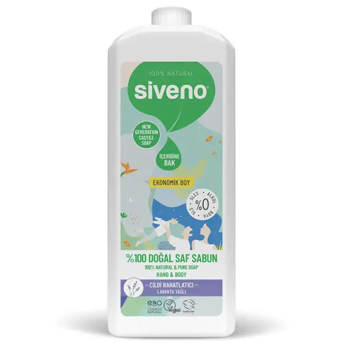 Siveno Lavanta Yağlı Doğal Sıvı Sabun 1L