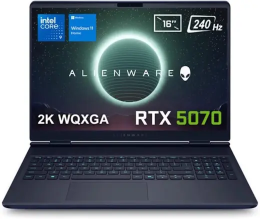 Dell Alienware 16x Gaming Laptop Intel Ultra 9-275HX RTX5070 32 GB DDR5 1 TB SSD 16 inç Siyah