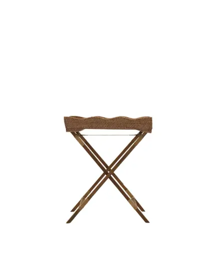 Rattan Ayaklı Servis Tepsisi(65x45x75 Cm)