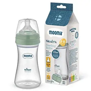 Neutra Tritan Biberon 250 ml 6-18 Ay Orta Akış Çağla Yeşili