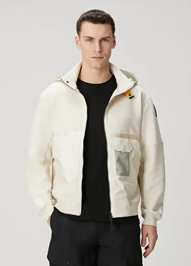 Kırık Beyaz Kapüşonlu Sweatshirt
