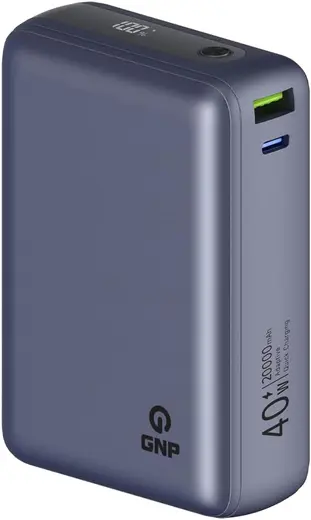 GNP G-Dynamo 40W 20000 mAh Seyahat ve Günlük Kullanım için USB-C Powerbank, Siyah