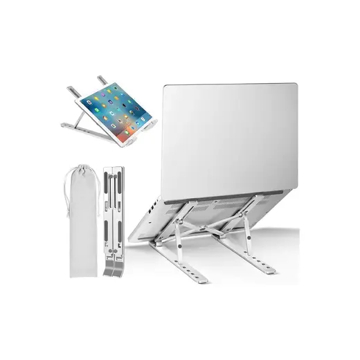 Zuidid Katlanır Notebook Standı Ayarlı Laptop Metal Yükseltici Tutucu