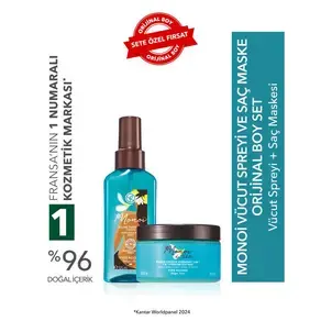 Monoi Vücut ve Saç Seti-Vücut Spreyi 125 ml & Saç Maskesi 250 ml