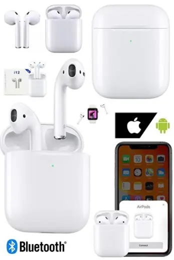 Yeni 2.seri Ios & Android Uyumlu Bluetooth Kulaklık Beyaz Uzun Şarj Zamanı Ve Kablosuz Ve Mikrafonlu