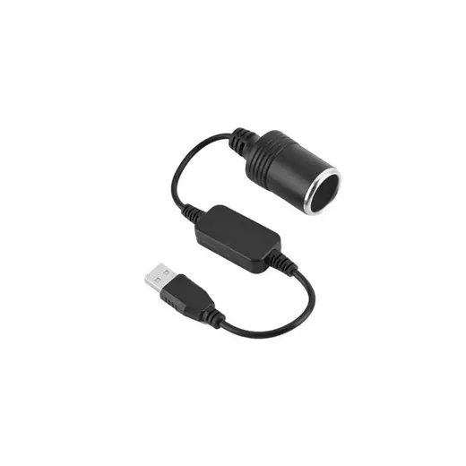 Powermaster PM-5726 USB 2.0 Siyah 5 Volt 2 Amper To 12 Volt 800 mAh Araç Çakmaklığına Çevirici