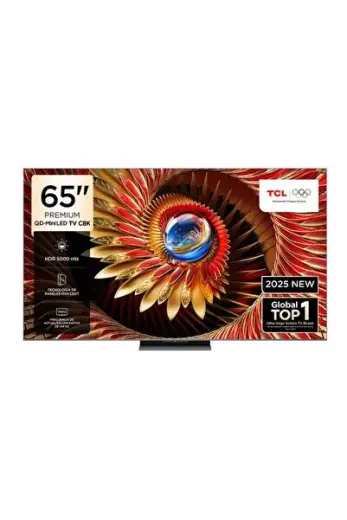65C8K 65inc 164 cm QD Miniled 4K UHD Google TV,Uydu Alıcılı