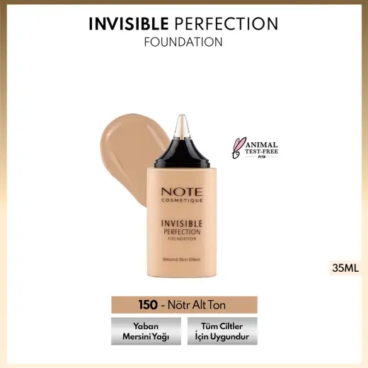 Note Invisible Perfection Fondöten 150 Nötr Alt Ton