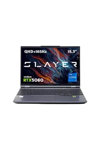 Slayer X7T2-5060 C3 Intel Core i7 14650HX 32GB RAM 1TB SSD RTX5060 15.3" 165Hz QHD+ IPS F