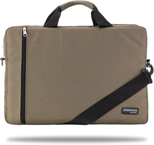 Classone WTX207 WTXpro Serisi Su Geçirmez Kumaş 15.6 inch Uyumlu Macbook, Laptop, Notebook El Çantası- Yeşil