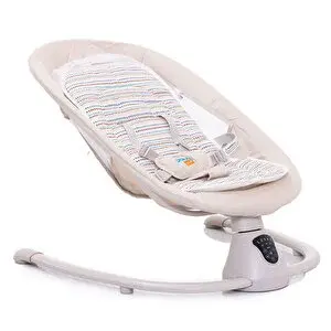 Cloud Otomatik Salıncak, Elektrikli Sallanma, USB & Uzaktan Kumandalı, Katlanabilir, 0–9 kg, Açık Bej