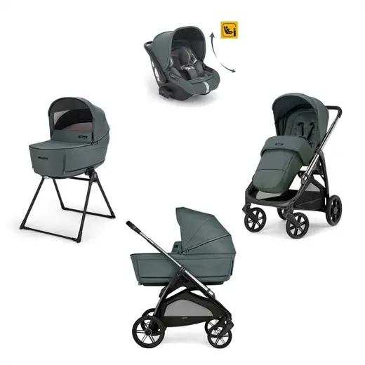Inglesina Aptica Glam Bebek Arabası & Darwin Recline Ana Kucaklı 4'lü Sistem - Emerald Green