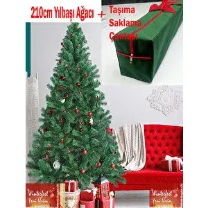 Winterfest Yılbaşı Çam Ağacı 210 Cm 800 Dal Taşıma Çantalı Yeni Ürün