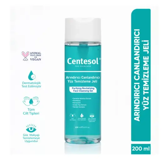 Centesol Arındırıcı Canlandırıcı Yüz Temizleme Jeli 200 ml