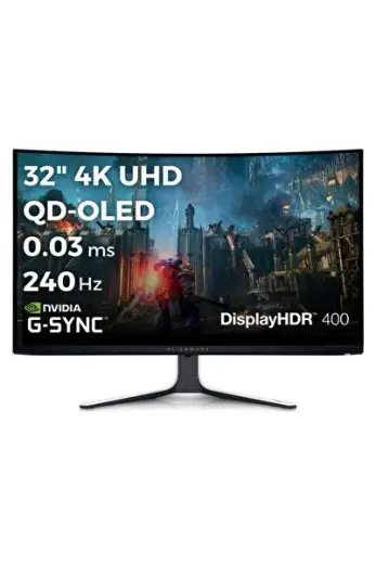 Alienware AW3225QF 32 UHD 3840x2160 240Hz 0.03 ms HDMI DP Type-C HDR 400 G-Sync QD OLED Monitor