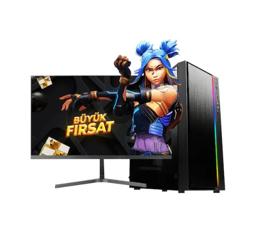 Ramtech Astral KX20-M i5-12400F 32 GB 480 GB SSD 2 GB R5230 24" Dos Masaüstü Bilgisayar