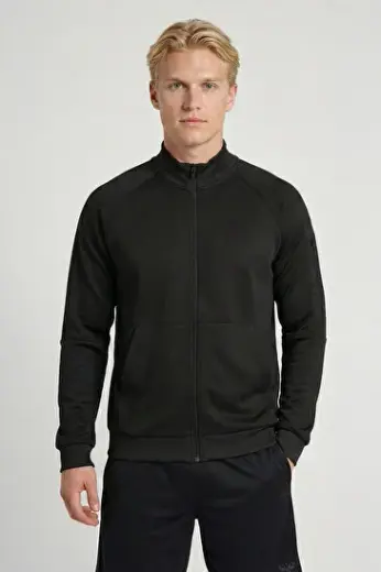 SURENO FERMUARLI SWEATSHIRT Siyah Erkek Fermuarlı Sweatshirt