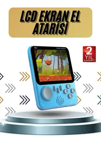 Mey İthalat® 3.5 İnç Mini Atari Taşınabilir Oyun Konsolu 666 Adet Retro Oyun