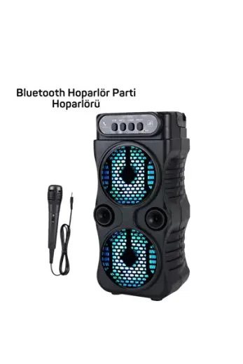 KRM LED Parti Işıklı Bluetooth Hoparlör KRM