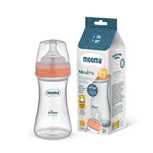 Neutra Tritan Biberon 250 ml 6-18 Ay Orta Akış Mercan Pembe