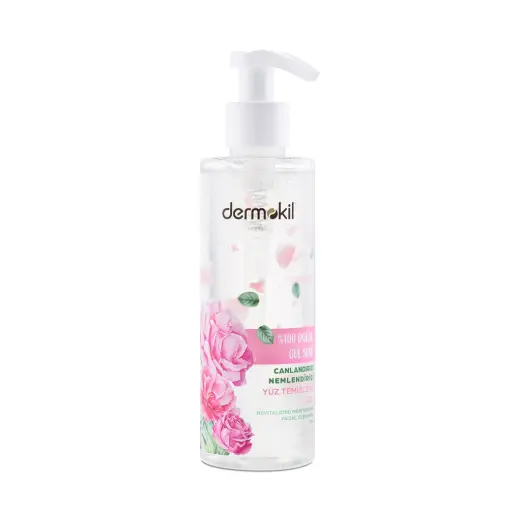 Dermokil %100 Doğal Gül Yüz Temizleme Jeli 200 ml